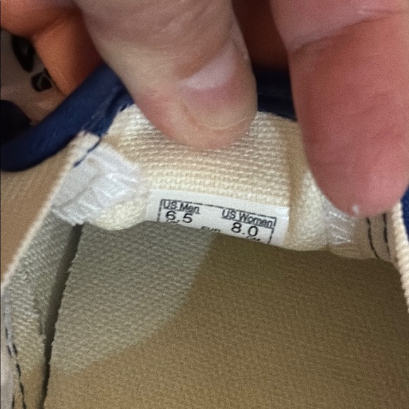 NWT Unisex Vans Blue & White Off The Wall Sneakers W SZ 8, M SZ 6.5, EUR 38.5 - Picture 5 of 6